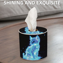 Load image into Gallery viewer, Kitten DIY Diamond Painting Handmade Tissue Holder Rhinestones Decor Tissue Box