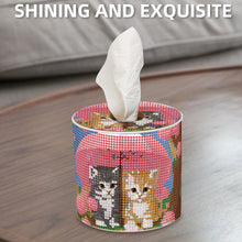 Load image into Gallery viewer, Kitten DIY Diamond Painting Handmade Tissue Holder Rhinestones Decor Tissue Box