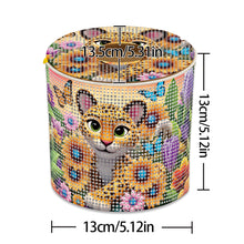 Load image into Gallery viewer, Leopard DIY Diamond Painting Handmade Tissue Holder Rhinestones Decor Tissue Box