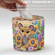 Load image into Gallery viewer, Leopard DIY Diamond Painting Handmade Tissue Holder Rhinestones Decor Tissue Box