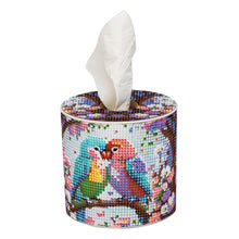 Load image into Gallery viewer, Lovebird DIY Diamond Painting Handmade Tissue Holder Rhinestones Tissue Box
