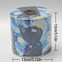 Load image into Gallery viewer, Black Cat DIY Diamond Painting Handmade Tissue Holder Rhinestones Tissue Box