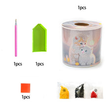 Load image into Gallery viewer, Kitten DIY Diamond Painting Handmade Tissue Holder Rhinestones Decor Tissue Box