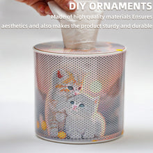 Load image into Gallery viewer, Kitten DIY Diamond Painting Handmade Tissue Holder Rhinestones Decor Tissue Box