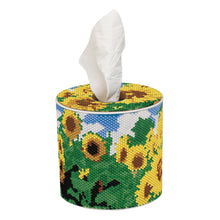 Load image into Gallery viewer, Sunflower DIY Diamond Painting Handmade Tissue Holder Rhinestones Tissue Box