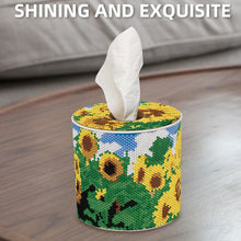 Load image into Gallery viewer, Sunflower DIY Diamond Painting Handmade Tissue Holder Rhinestones Tissue Box