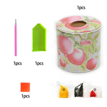 Load image into Gallery viewer, Apple DIY Diamond Painting Handmade Tissue Holder Rhinestones Crystal Tissue Box