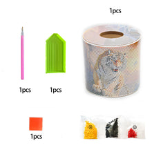 Load image into Gallery viewer, Tiger DIY Diamond Painting Handmade Tissue Holder Rhinestones Crystal Tissue Box