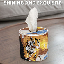 Load image into Gallery viewer, Tiger DIY Diamond Painting Handmade Tissue Holder Rhinestones Crystal Tissue Box