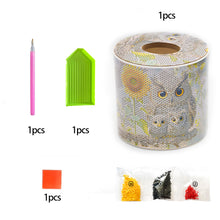 Load image into Gallery viewer, Owl DIY Diamond Painting Handmade Tissue Holder Rhinestones Crystal Tissue Box