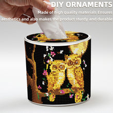 Load image into Gallery viewer, Owl DIY Diamond Painting Handmade Tissue Holder Rhinestones Crystal Tissue Box