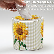 Load image into Gallery viewer, Sunflower DIY Diamond Painting Handmade Tissue Holder Rhinestones Tissue Box