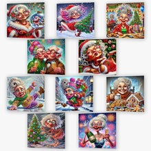 Load image into Gallery viewer, 10PCS DIY Diamond Art Greeting Cards Xmas Designs for Festivals and Celebrations Christmas