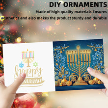 Load image into Gallery viewer, 6PCS DIY Diamond Art Greeting Cards Hanukkah Theme Congratulations Cards & Gifts
