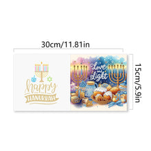 Load image into Gallery viewer, 6PCS DIY Diamond Art Greeting Cards Hanukkah Theme Congratulations Cards & Gifts