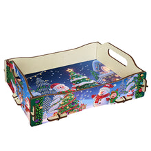 Load image into Gallery viewer, 5D DIY Christmas Tree Diamond Painting Serving Tray with Handle for Coffee Table