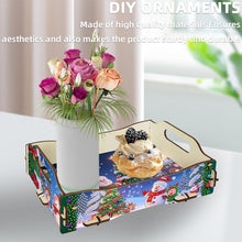 Load image into Gallery viewer, 5D DIY Christmas Tree Diamond Painting Serving Tray with Handle for Coffee Table