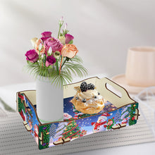 Load image into Gallery viewer, 5D DIY Christmas Tree Diamond Painting Serving Tray with Handle for Coffee Table