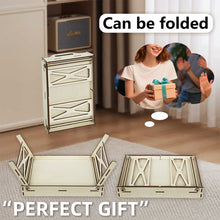 Load image into Gallery viewer, 5D DIY Kitten Diamond Painting Wooden Serving Tray with Handle for Coffee Table