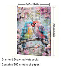 Load image into Gallery viewer, 5D DIY Love Parrot Diamond Art Painting Notebook Kit Crystal Notepad Sketchbook