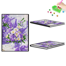 Load image into Gallery viewer, 5D DIY Flower Diamond Art Painting Notebook Kit Crystal Notepad Sketchbook Gifts