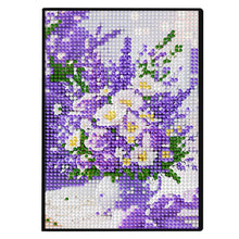 Load image into Gallery viewer, 5D DIY Flower Diamond Art Painting Notebook Kit Crystal Notepad Sketchbook Gifts