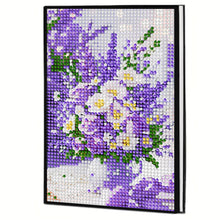 Load image into Gallery viewer, 5D DIY Flower Diamond Art Painting Notebook Kit Crystal Notepad Sketchbook Gifts