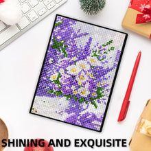 Load image into Gallery viewer, 5D DIY Flower Diamond Art Painting Notebook Kit Crystal Notepad Sketchbook Gifts