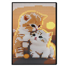 Load image into Gallery viewer, 5D DIY Cat Diamond Art Painting Notebook Kit Crystal Notepad Sketchbook Gifts