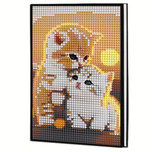 Load image into Gallery viewer, 5D DIY Cat Diamond Art Painting Notebook Kit Crystal Notepad Sketchbook Gifts