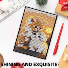 Load image into Gallery viewer, 5D DIY Cat Diamond Art Painting Notebook Kit Crystal Notepad Sketchbook Gifts