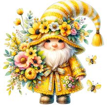 Load image into Gallery viewer, Diamond Painting - Full Round - Gnome And Flower (40*40CM)
