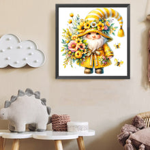 Load image into Gallery viewer, Diamond Painting - Full Round - Gnome And Flower (40*40CM)