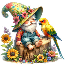 Load image into Gallery viewer, Diamond Painting - Full Round - Gnome And Bird (40*40CM)