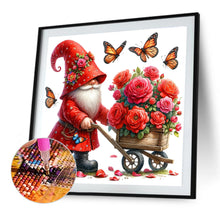 Load image into Gallery viewer, Diamond Painting - Full Round - Red Rose Gnome (40*40CM)