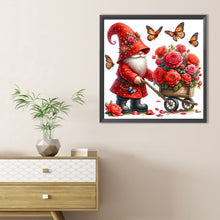 Load image into Gallery viewer, Diamond Painting - Full Round - Red Rose Gnome (40*40CM)