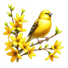 Load image into Gallery viewer, Diamond Painting - Full Round - Yellow Flower And Bird (30*30CM)