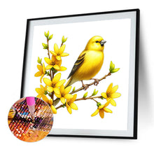 Load image into Gallery viewer, Diamond Painting - Full Round - Yellow Flower And Bird (30*30CM)