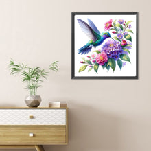 Load image into Gallery viewer, Diamond Painting - Full Round - Hummingbird And Camellia (30*30CM)