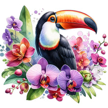 Load image into Gallery viewer, Diamond Painting - Full Round - Phalaenopsis And Bird (30*30CM)