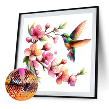 Load image into Gallery viewer, Diamond Painting - Full Round - Peach Blossom And Bird (30*30CM)