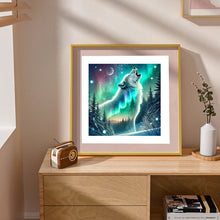 Load image into Gallery viewer, Diamond Painting - Full Round - Wolf Under The Aurora (30*30CM)