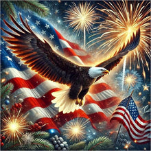Load image into Gallery viewer, Diamond Painting - Full Round - Independence Day Eagle (30*30CM)