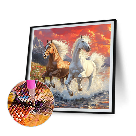 Diamond Painting - Full Round - Horse (30*30CM)