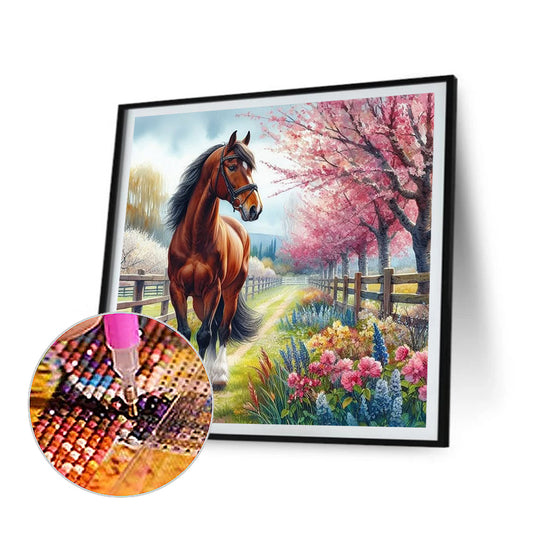 Diamond Painting - Full Round - Horse (40*40CM)