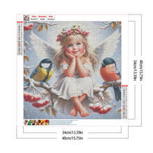 Load image into Gallery viewer, Diamond Painting - Full Round - Angel Girl (40*40CM)