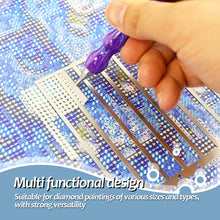 Load image into Gallery viewer, Stainless Steel Diamond Painting Ruler DIY Diamond Painting Tools (4 Rows Round)