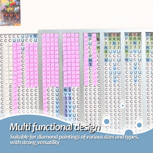 Load image into Gallery viewer, Stainless Steel Diamond Painting Ruler DIY Diamond Painting Tool (4 Rows Square)