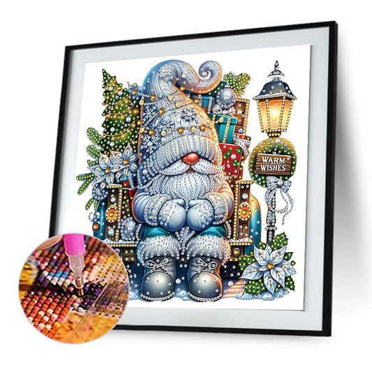 Diamond Painting - Partial Special Shaped - Christmas Gnome (30*30CM)