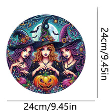 Load image into Gallery viewer, Halloween Witch Theme 2D Flat DIY Diamond Art Pendant Home Wall Decoration Craft
